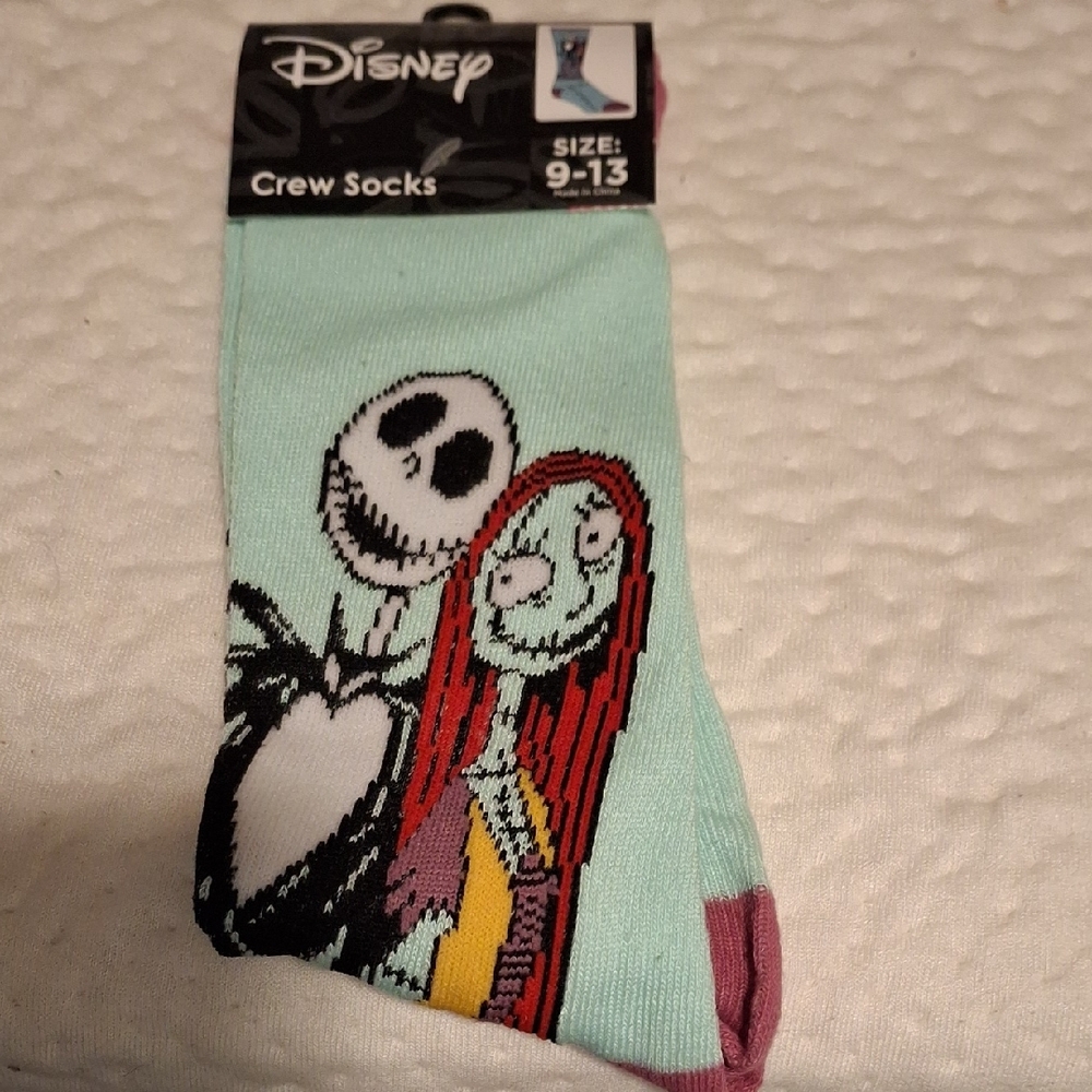 Disney Jack and Sally Crew Socks